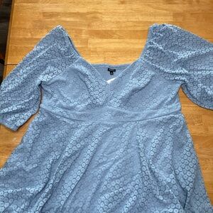 Torrid 3/4 Sleeve Sweetheart Neck Skater Dress